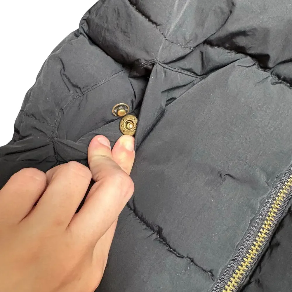 OO by Cozy Coop Kids Black Puffer Jacket Hooded Winter Coat Streetwear Core 2Y